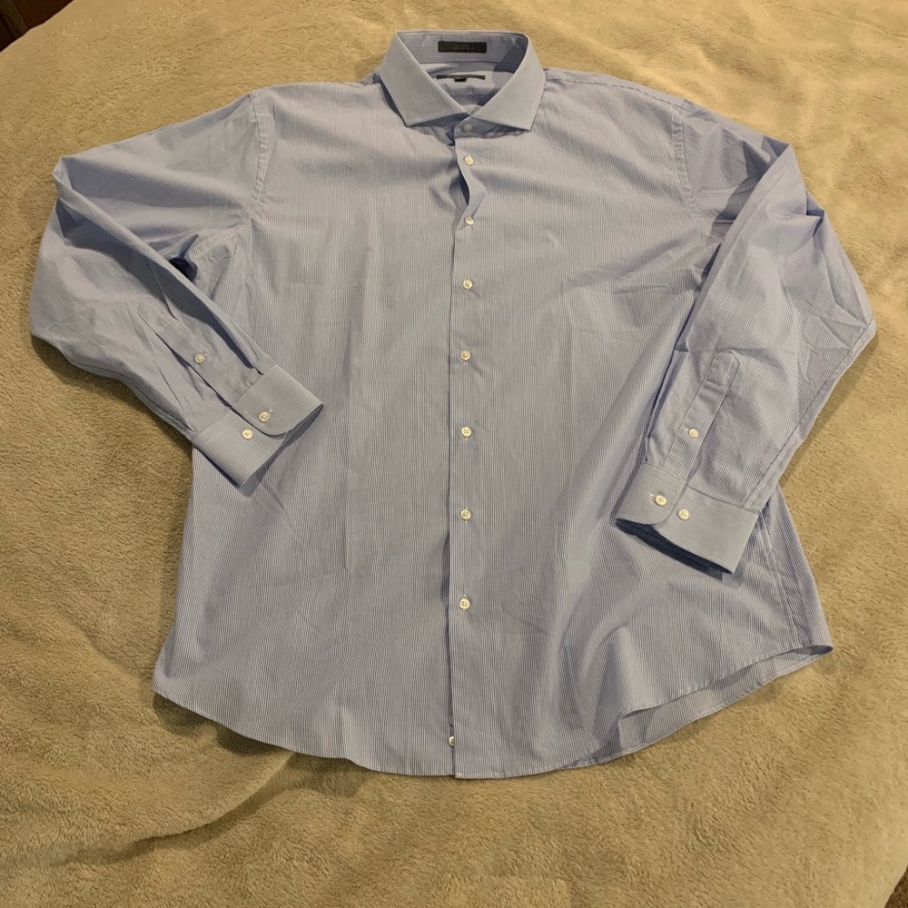 Nordstrom Men’s Blue Striped Dress Shirt
